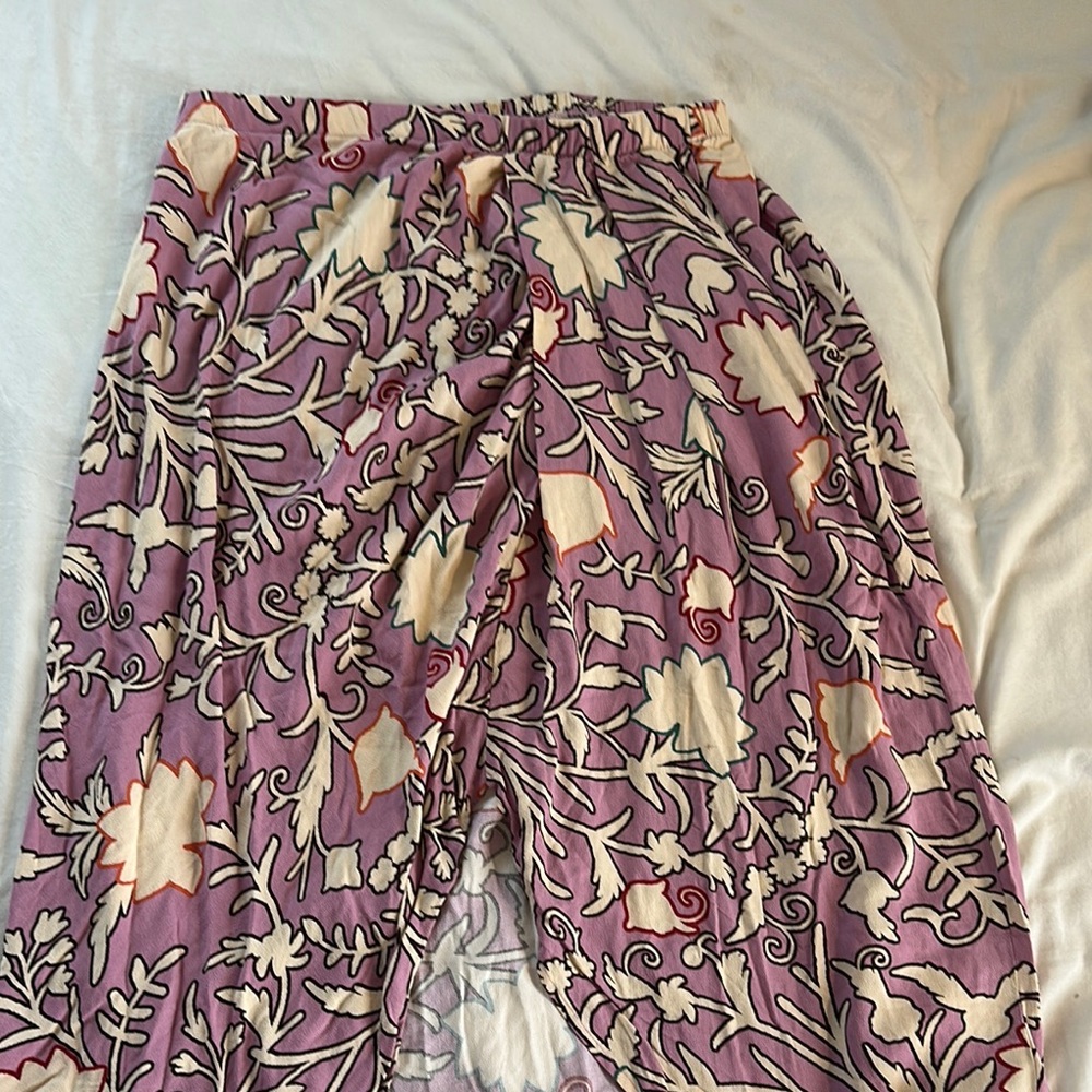 Knox Rose Lavender Floral Maxi Skirt